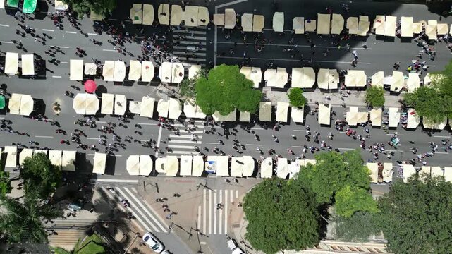 Imagens Aereas Feira Hippie de BH (Feira de Artes, Artesanato e Produtores de Variedades) Belo Horizonte