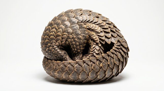 Coiled snake captured in a defensive pose on a clean background. Highlights texture, pattern, and natural form of a reptile.