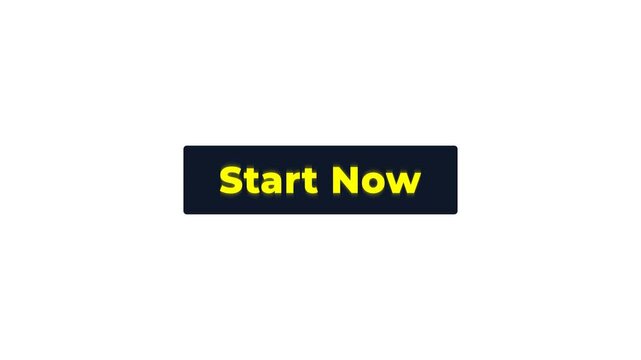 Minimalist Start Now Button Animation on White Background