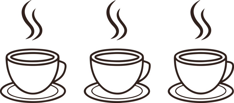 Black and white minimal hot chocolate cup set