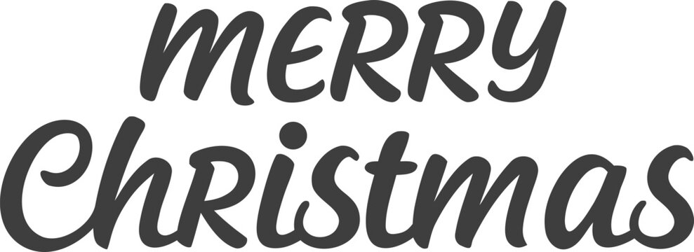 Black serif typography merry christmas greeting black text