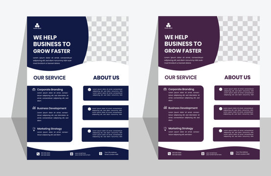 Creative Business Flyer Design with Modern Professional Style tamplate