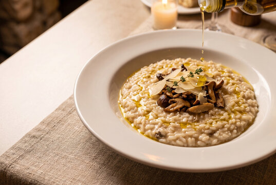 Colonial Risotto - Italian Heritage Parmesan in Serra Ga&uacute;cha with Copy Space