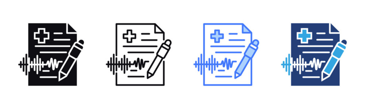 Transcription icon sheet multiple style collection