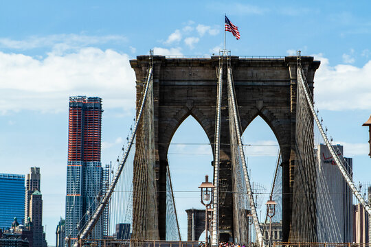 Brooklyn bridge in New York City 