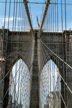 Brooklyn bridge in New York City 