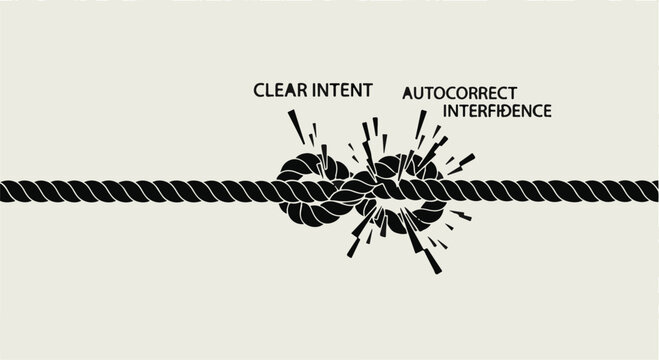 autocorrect mistakes on rope clear intent vs interference