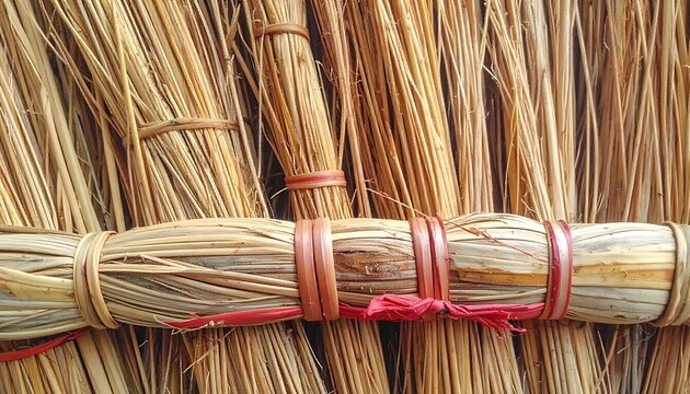 Natural straw binding