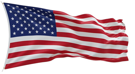 Obraz premium Waving american flag a symbol of freedom and national pride