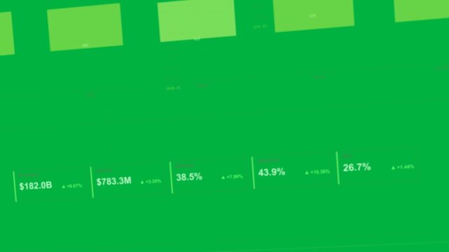 View panning starting HUD centering five bars sliding picker tiles trend on transparent bg for data
