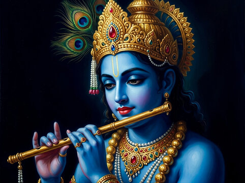 Lord Krishna, a deity in Hinduism, the supreme personality of Godhead