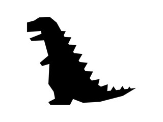 Naklejka premium 怪獣アイコン
