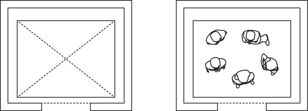 Elevator, lift, plan, blueprint, architectural plan, editable stroke, vector