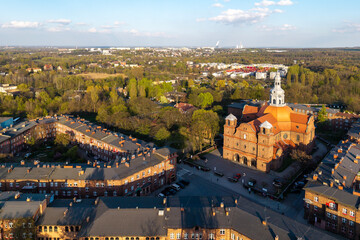 Osiedle Nikiszowiec- Kościół św. Anny- Katowice, Polska © Tomasz Warszewski