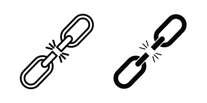 Weakness icon line and flat vector collection for ui, ux designs