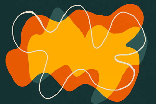 Abstract modern design with fluid shapes and lines