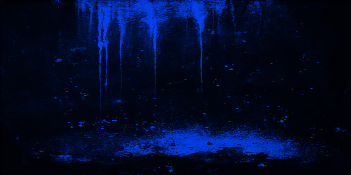 abstract, dark, grungy, blue drips cascading down, forming an artistic expression of moody vibes and intense textures.