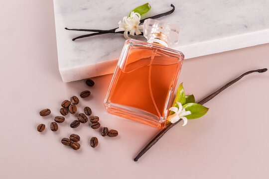 Perfume with vanilla and coffee bean notes