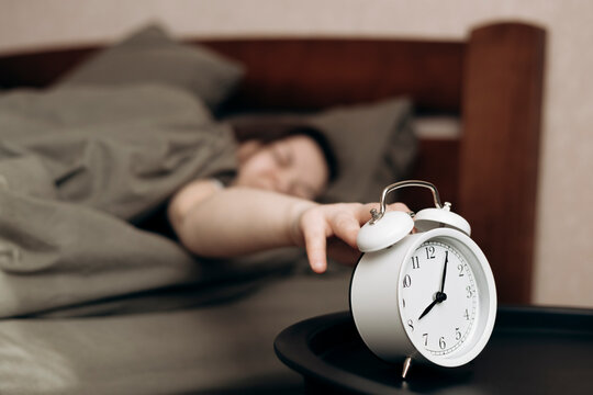Cozy morning with a day off and alarm clock