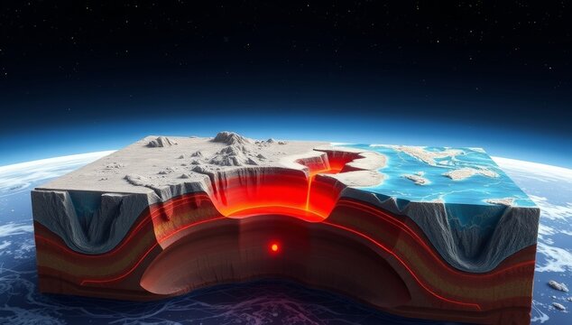 Japan Subduction Zone Tectonic Plate Cross Section