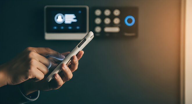 Smartphone access contactless entry system with mobile phone and keypad