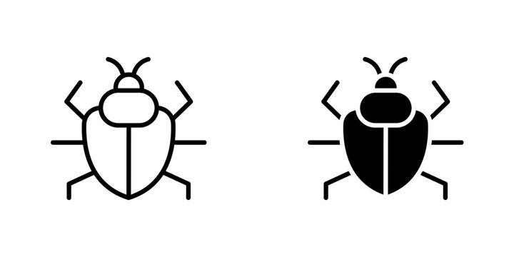 Bug icons for app and websites.