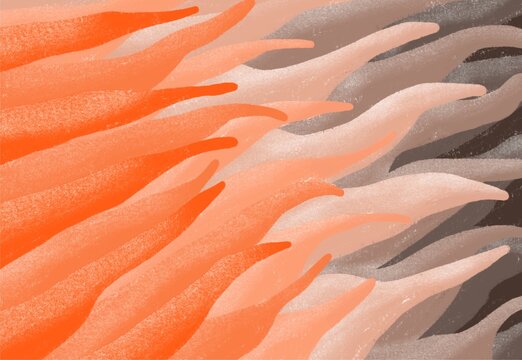 Abstract summer pattern with flowing organic shapes