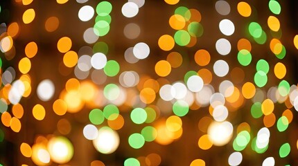 Fototapeta premium Vibrant bokeh lights celebrating india's independence day with festive illumination