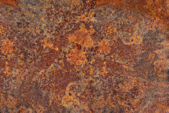 Panoramic Grunge Rust Metal Texture Background