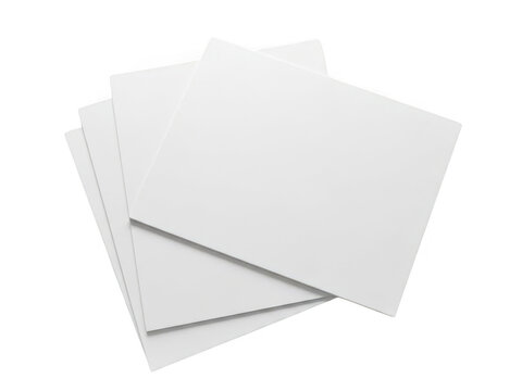 Three white sheets of paper stacked together