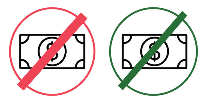 No money savings account icon highlighting economic crisis and financial safety warning, empty wallet concept, banking risk, loss prevention and personal finance management