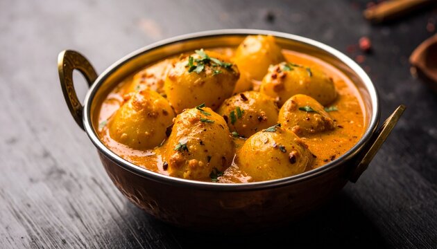 Kashmiri Dum Aloo Yogurt Potato Curry