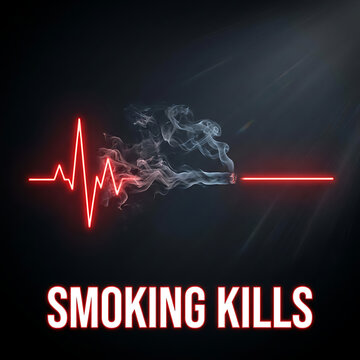 World No Tobacco Day Stop Smoking Awareness Banner with Cigarette, Lungs, Heartbeat and Family Health Concept 3D Illustration And, No Tobacco Day 2026, Tobacco Day 2026, No Tobacco Day, 
