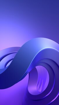 Abstract minimalist background design, vertical 3d render