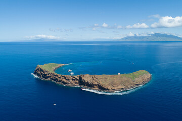 Green Molokini from the air © Drew