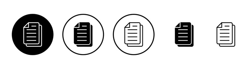 Document icon vector. Paper sign and symbol. File Icon © avaicon