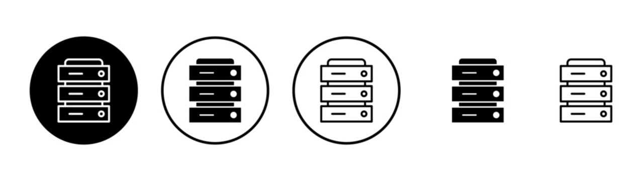 Database icon vector. database sign and symbol