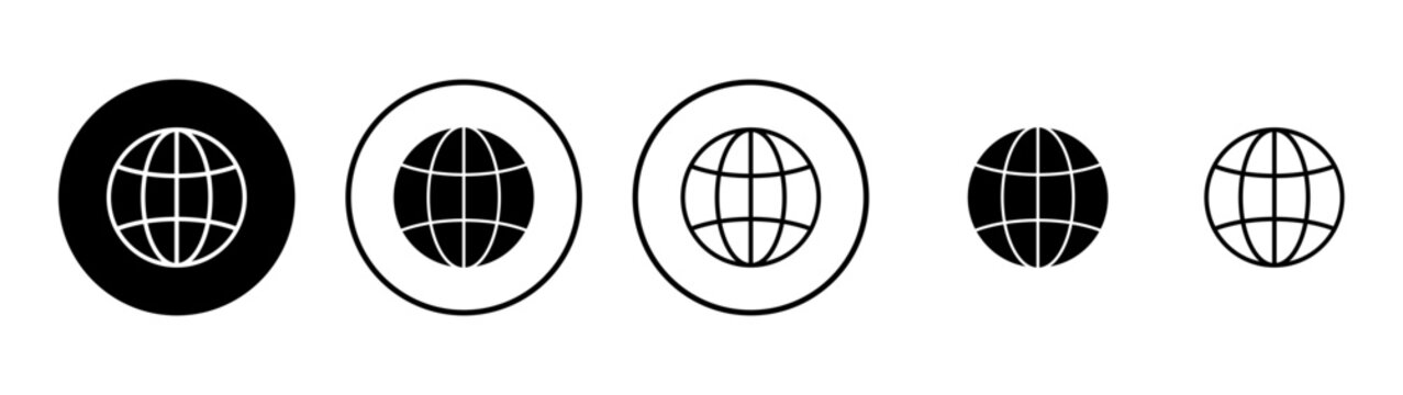 Web icon vector. go to web sign and symbol. web click icon. Global search icon