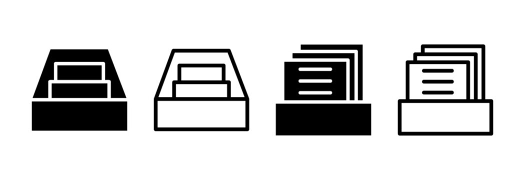 Archive folders icon vector illustration. Document vector icon. Archive storage icon.