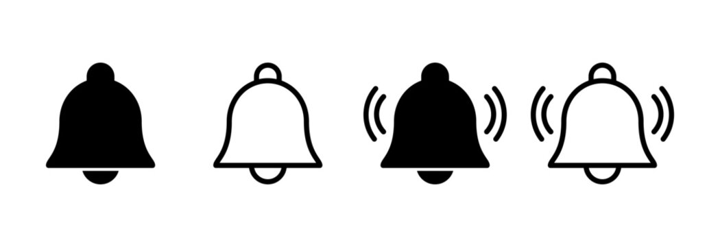 Bell Icon vector illustration. Notification sign and symbol for web site design