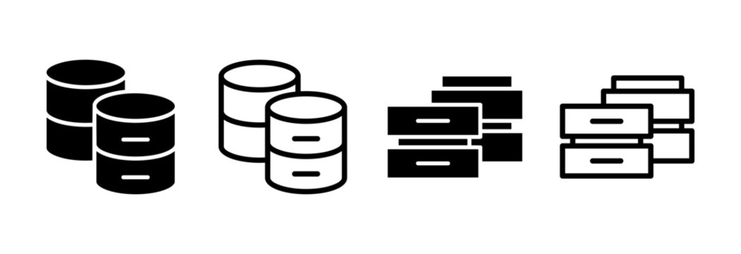 Database icon vector illustration. database sign and symbol