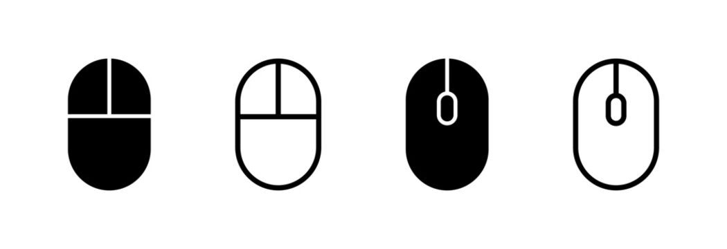 Mouse icon vector illustration. click sign and symbol. pointer icon vector.
