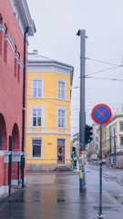 Fototapeta premium Street Photography Series from Oslo City Centre and Waterfront, April 2026 