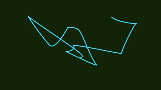 neon blue play button icon glowing on black background for media and video streaming