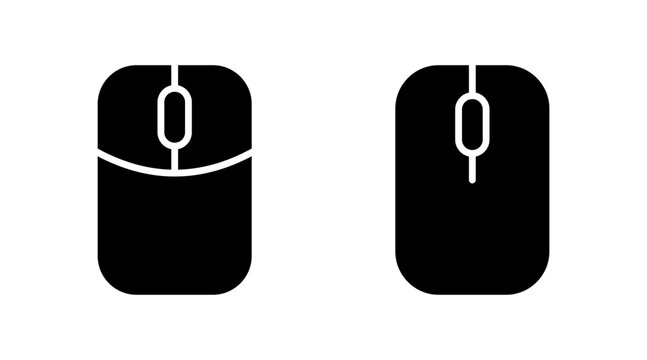 Mouse icon set vector. click sign and symbol. pointer icon vector.