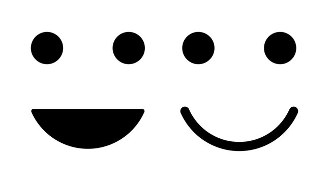 smile icon set vector. smile emoticon icon. feedback sign and symbol