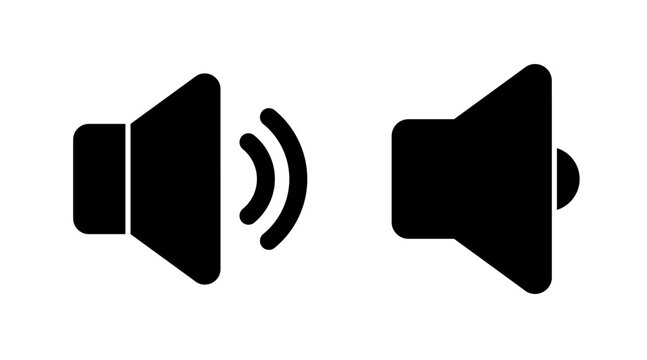 Speaker icon set vector. volume sign and symbol. loudspeaker icon. sound symbol