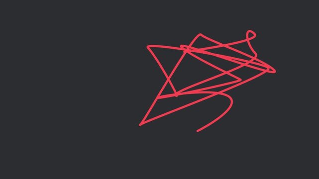 neon red play button glowing on dark background for media and entertainment design