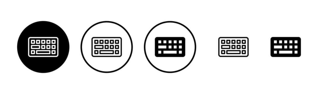 Keyboard icon logo design. keyboard sign and symbol