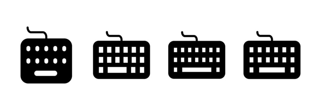 Keyboard icon symbol for apps and websites. keyboard sign and symbol